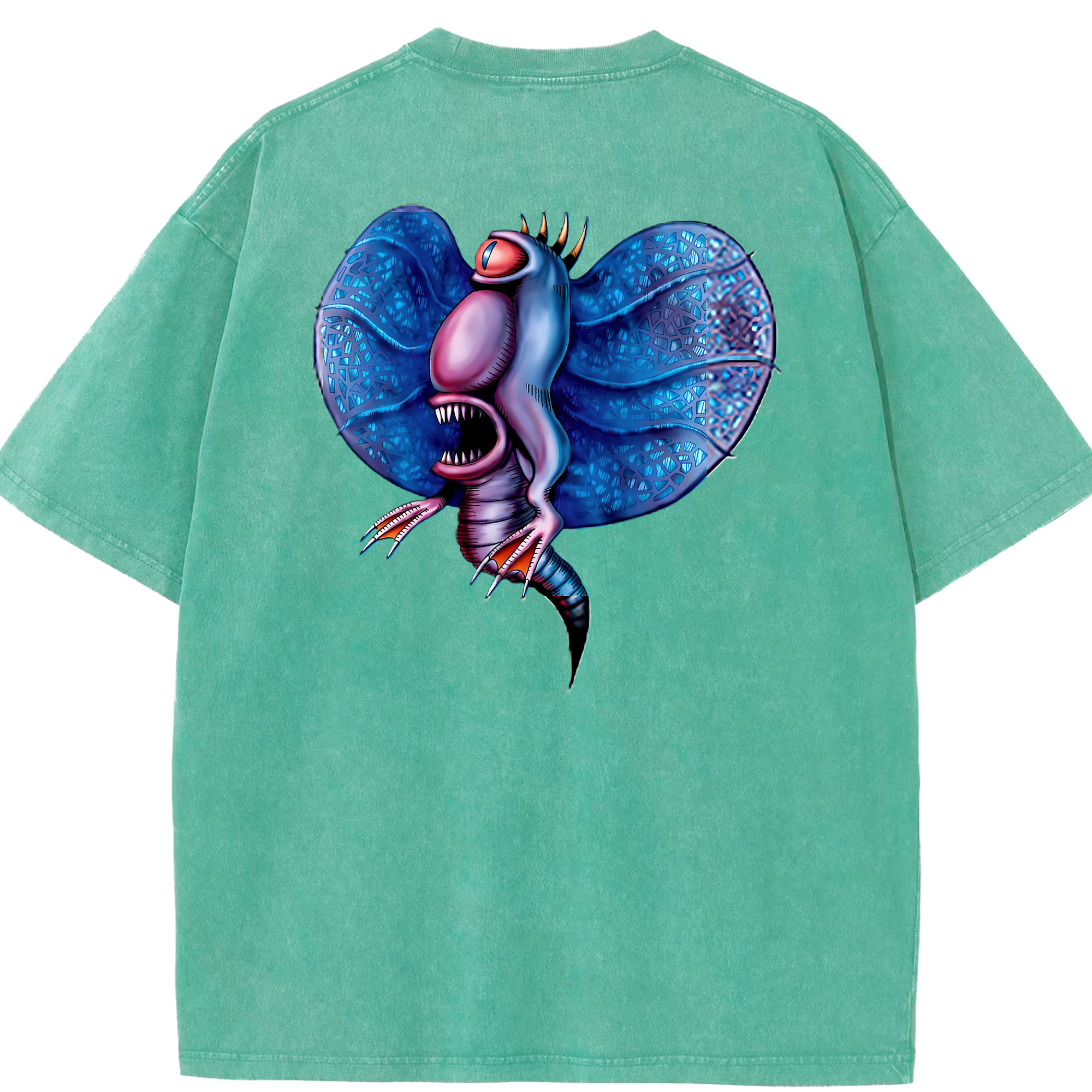 （画像用） 遊☆戯☆王 Yu-Gi-Oh! 綿100% ヴィンテージ風 半袖Tシャツ（背面プリント）